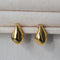 Gold Teardrop Stud Earrings - Zafari Studio Jewelry